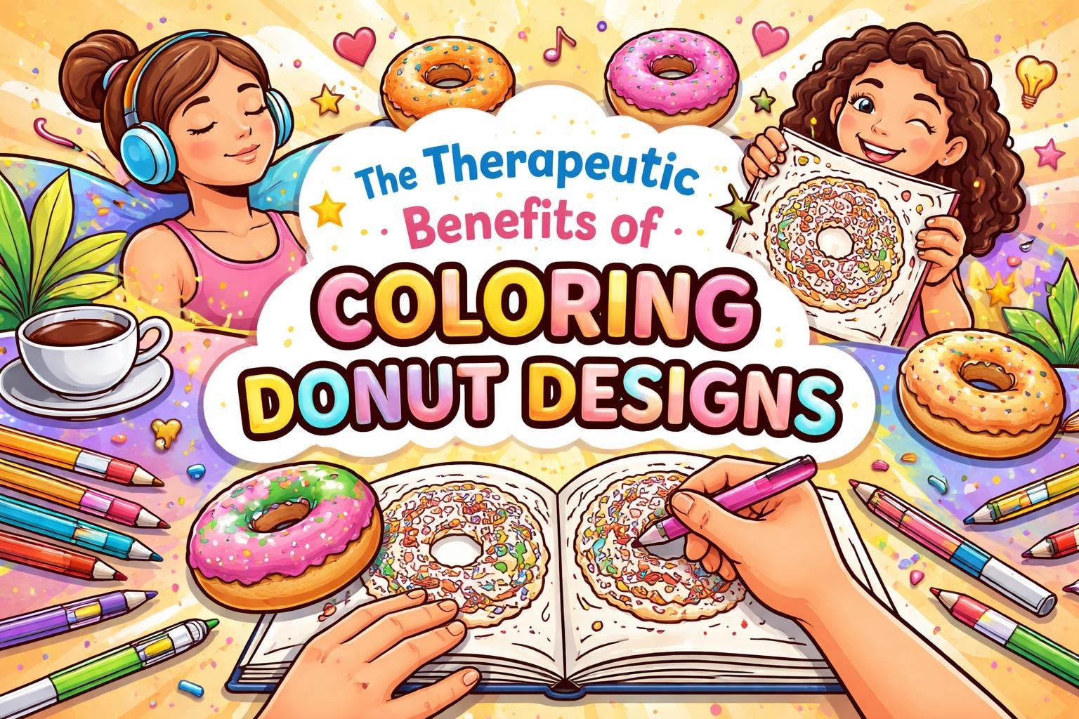 Donut Coloring Page: Sweet Fun for All Ages