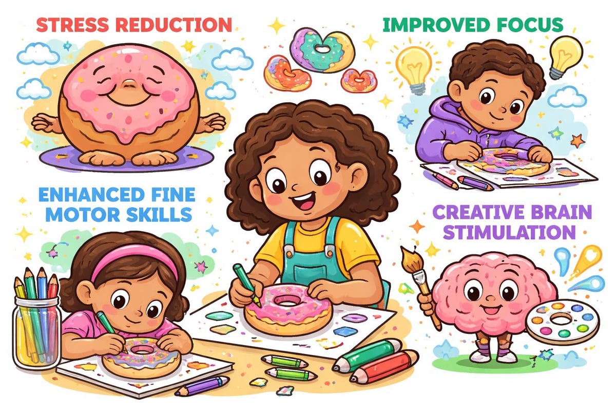 Cognitive and therapeutic benefits of coloring