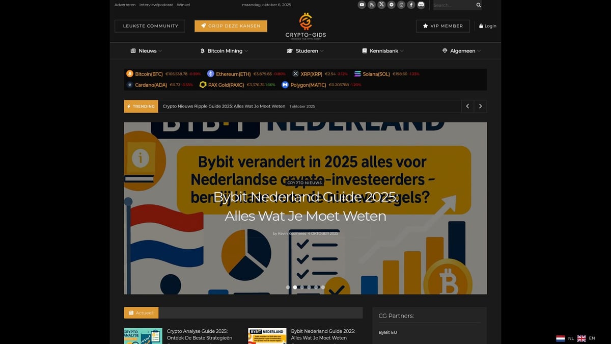 Top 7 Crypto Projecten Om In 2025 In De Gaten Te Houden - Crypto-Gids.nl: Jouw Partner voor Crypto-Informatie