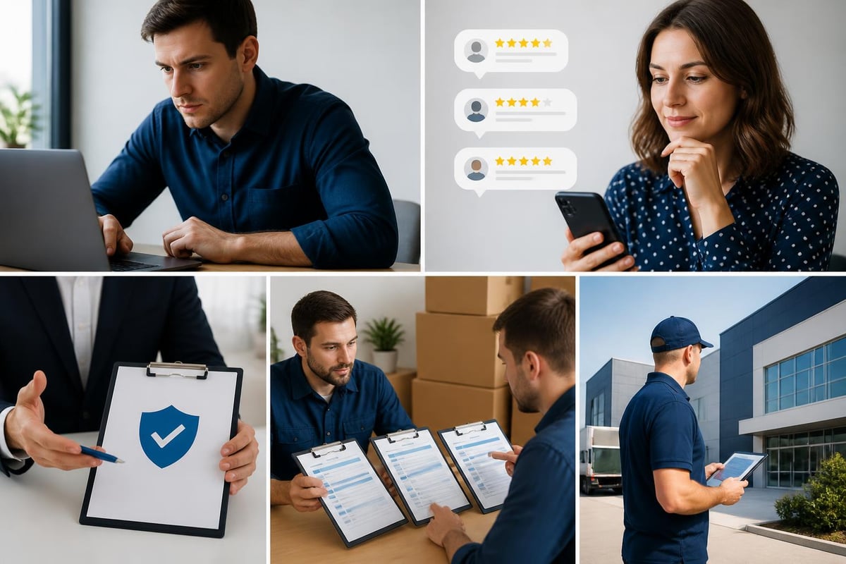 Moving company verification
