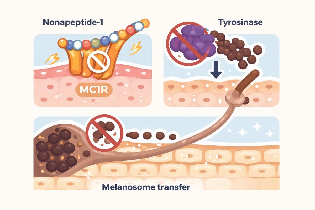 Melanin production pathway
