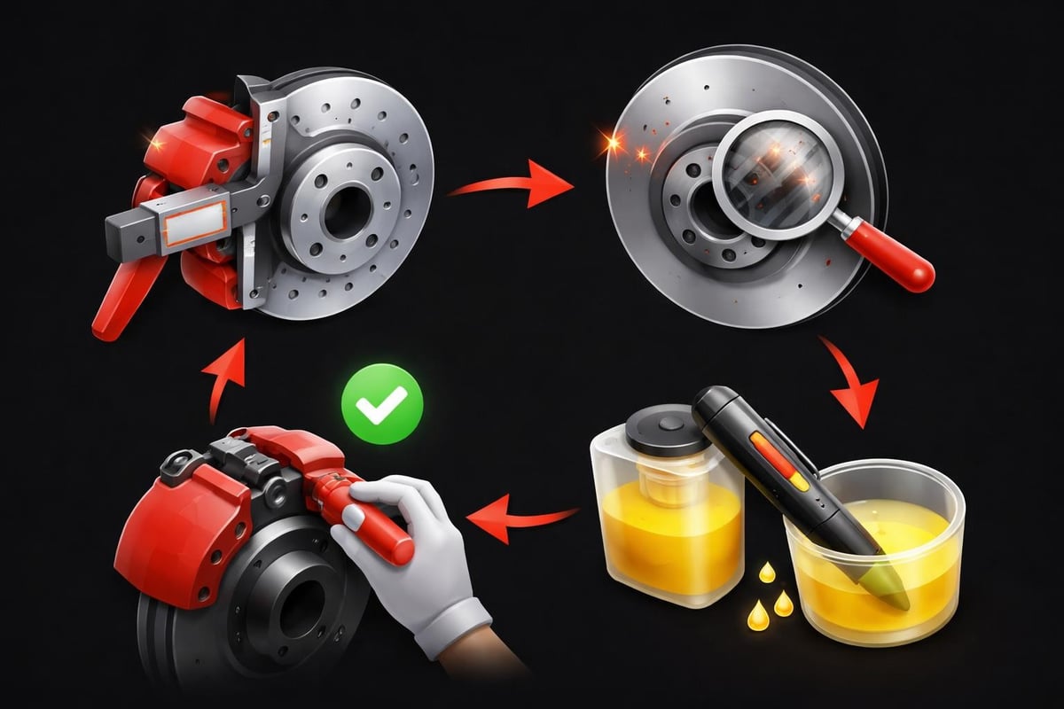 Brake maintenance workflow