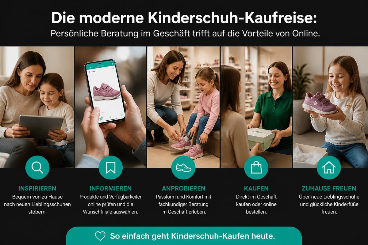 Elefanten Kinderschuh Kaufprozess