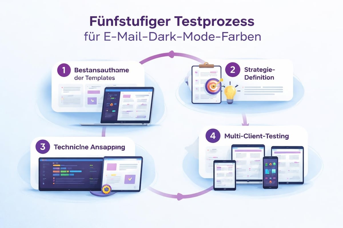 Dark Mode Testing Prozess