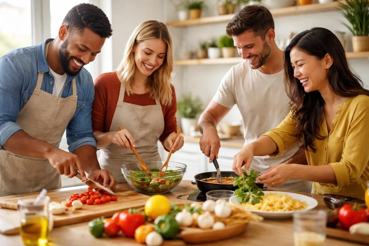 Gemeinsames Kochen verbindet