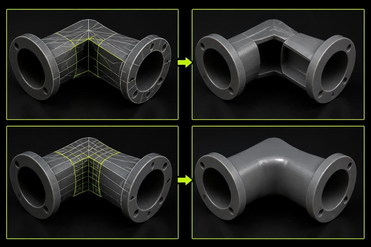 Non-manifold mesh repair process