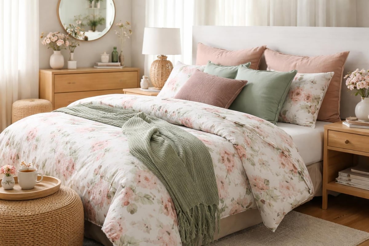 Floral sheet coordination