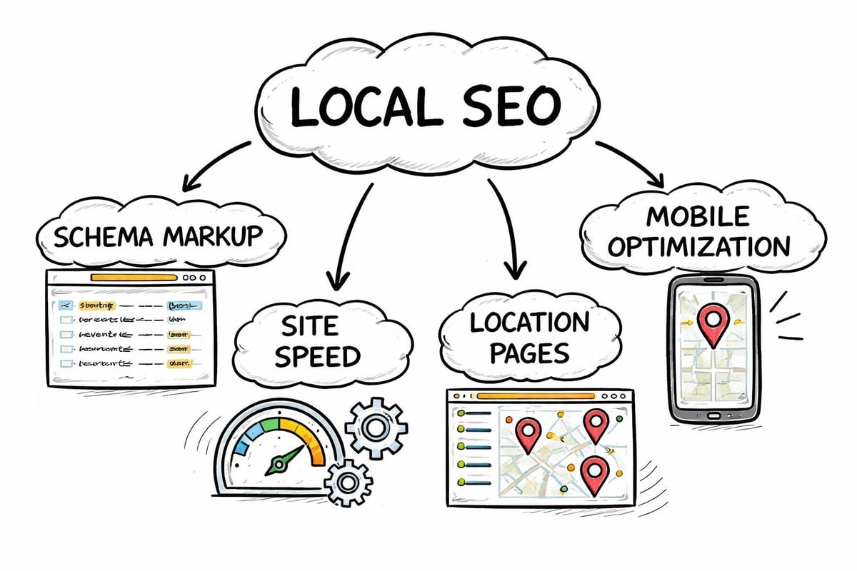 Technical local SEO elements