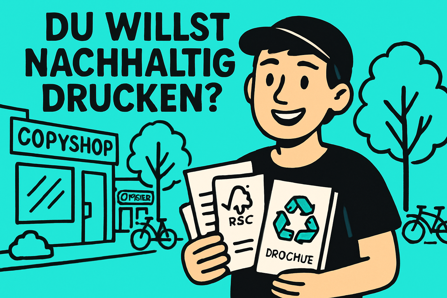Ausdruck und Nachhaltigkeit: Umweltfreundlich drucken in Berlin