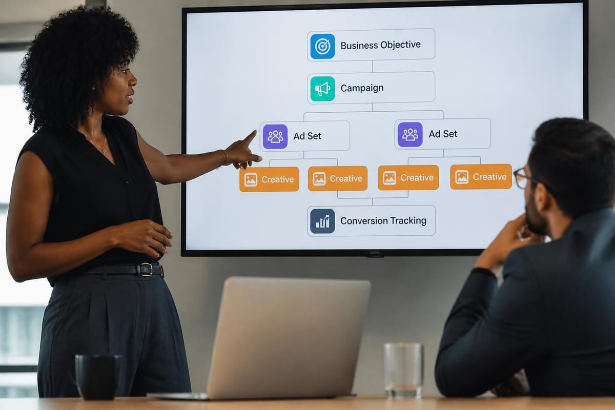 Paid social campaign structure