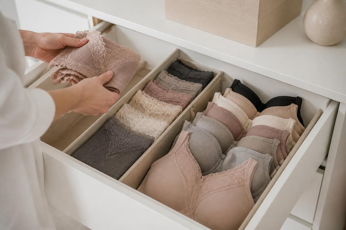 Intimate wear organization system