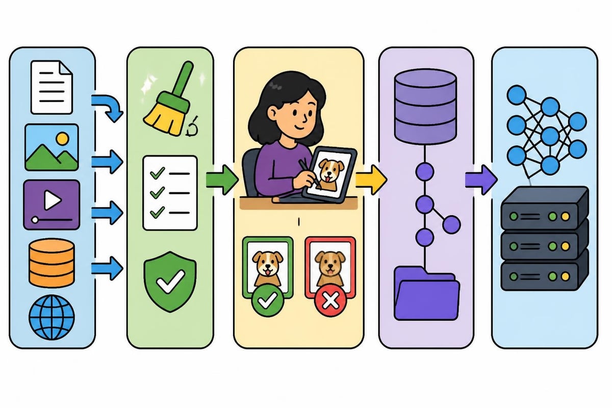 AI training data pipeline workflow