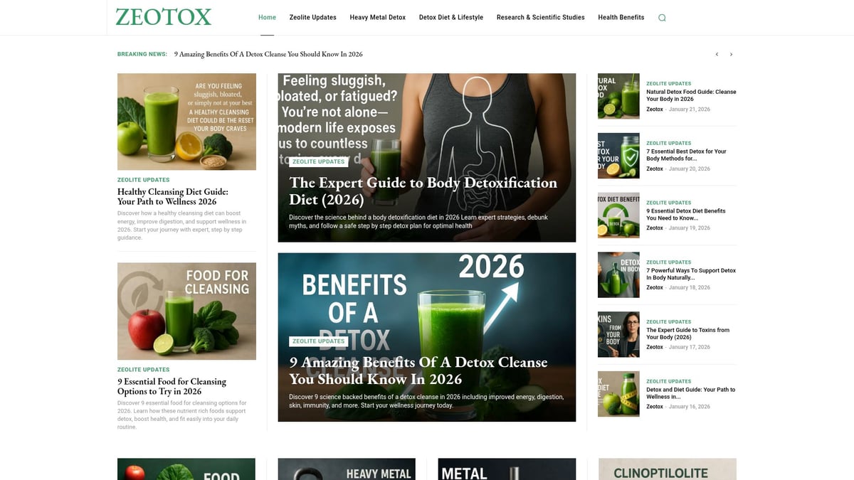 Heavy Metal Detox at Home Guide: Safe Solutions for 2026 - Zeolite-Based Detox Solutions: Science and Guidance