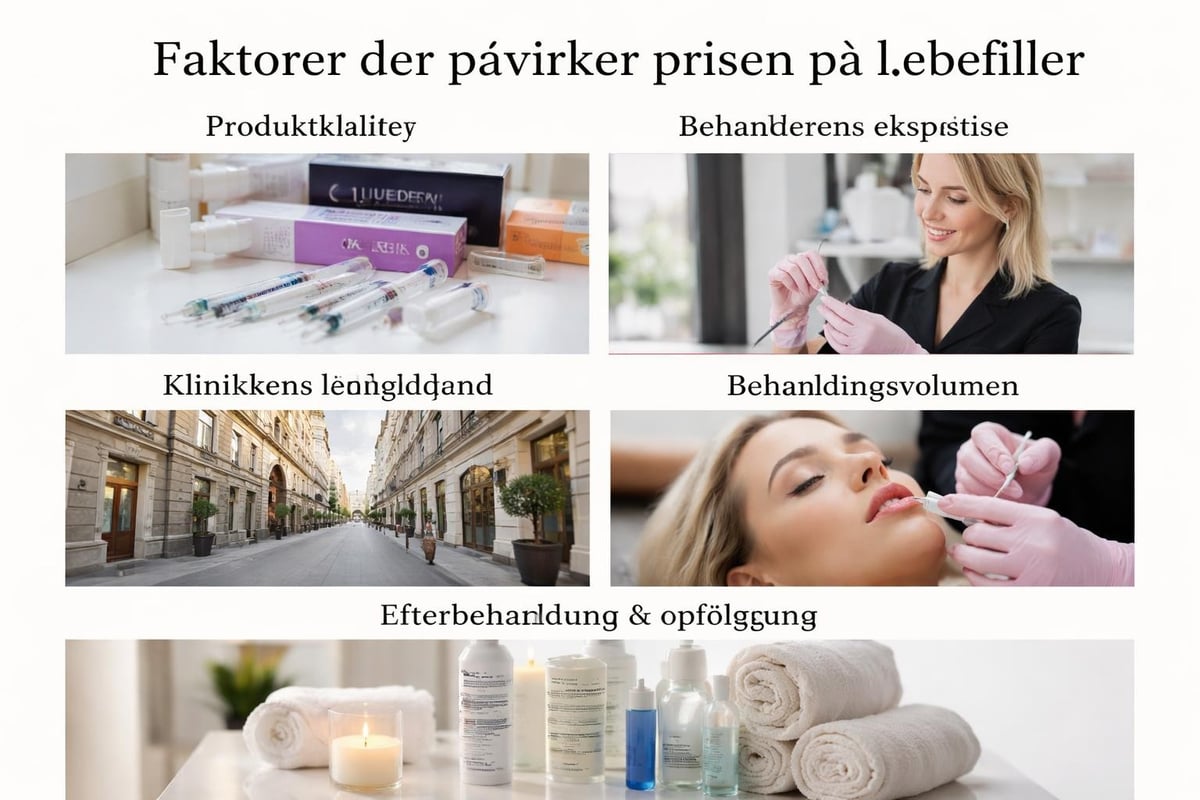 Lip filler behandling prisfaktorer