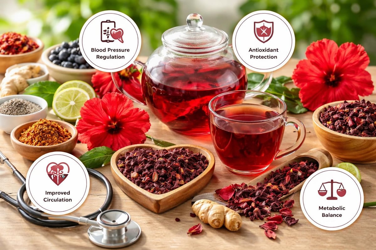 Hibiskustee für Herz-Kreislauf und Stoffwechsel