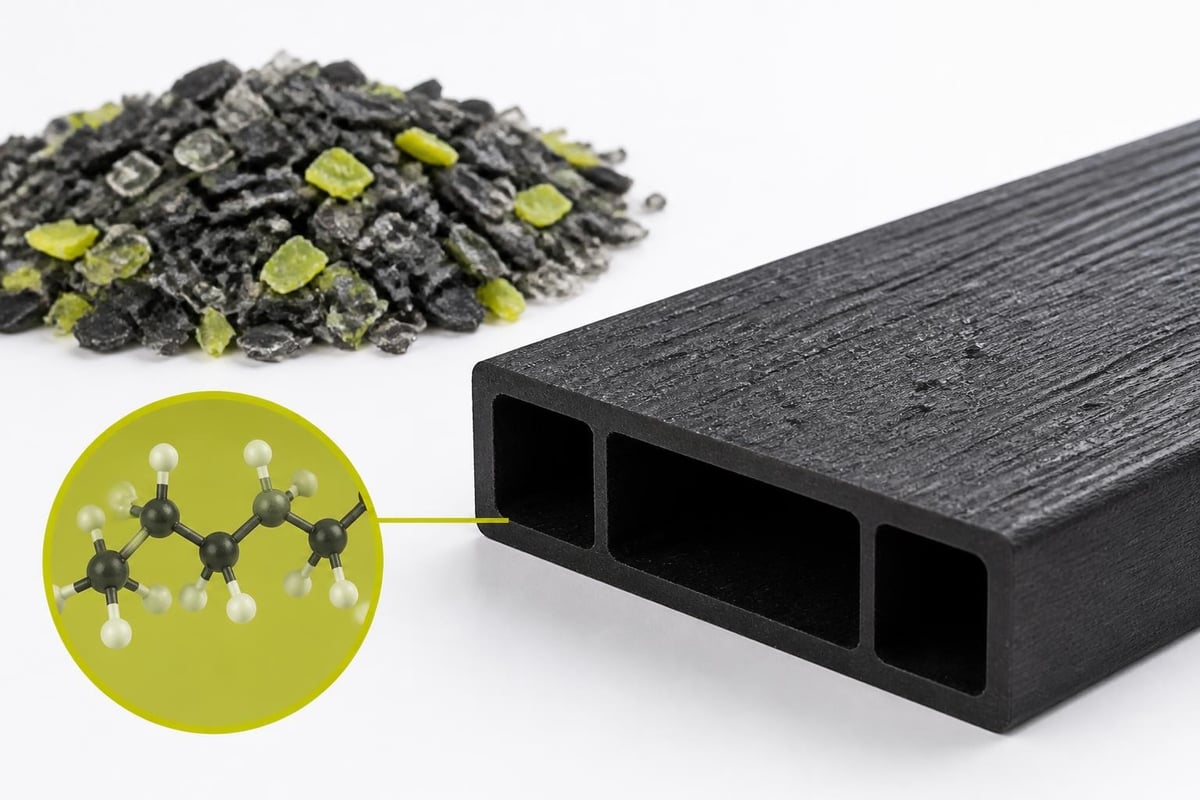 Poly furniture material composition