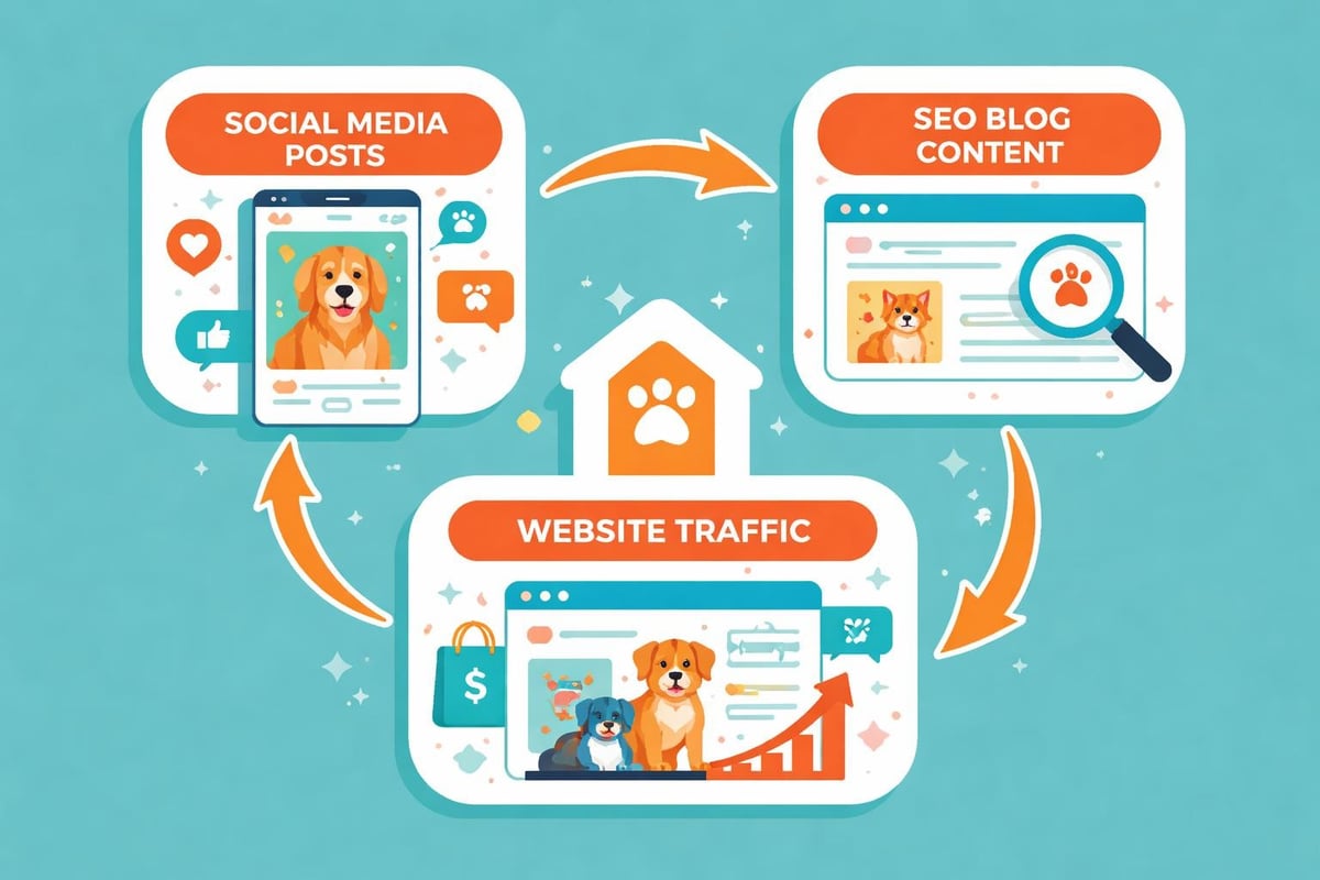 Marketing package components working together