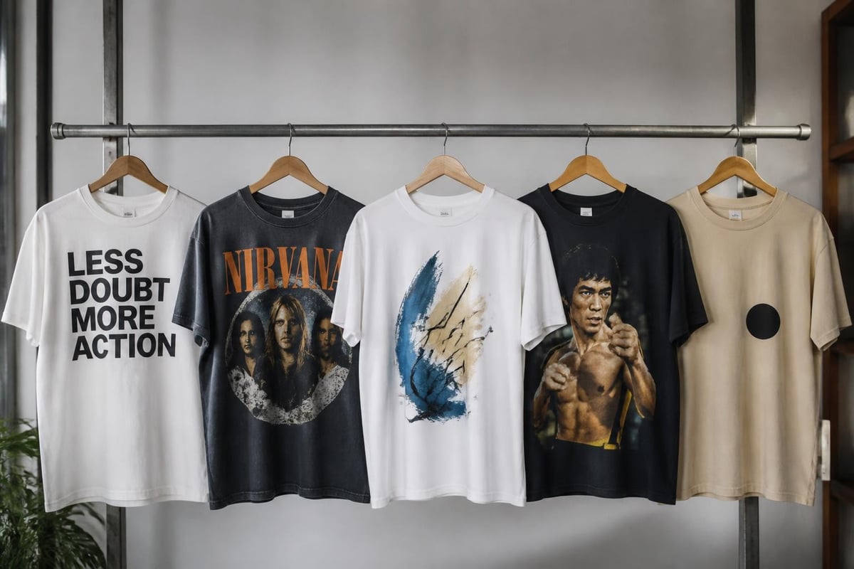 Graphic tee design categories