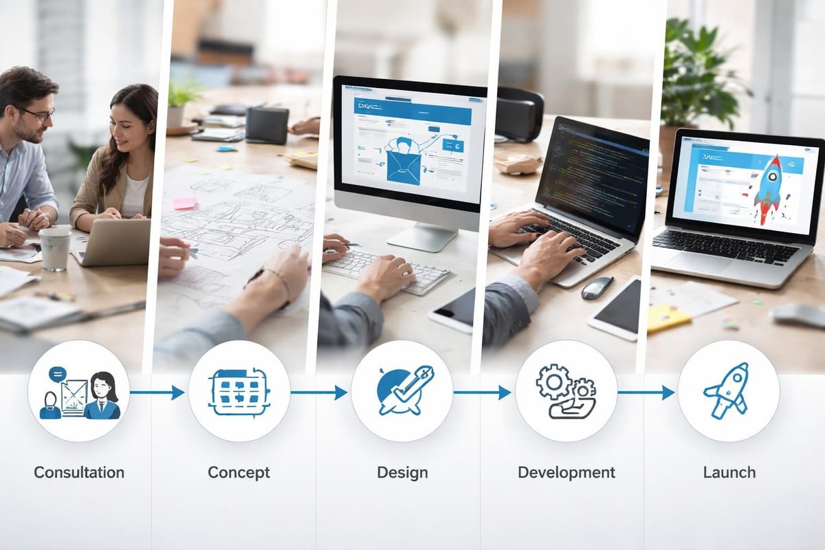 Website creation workflow