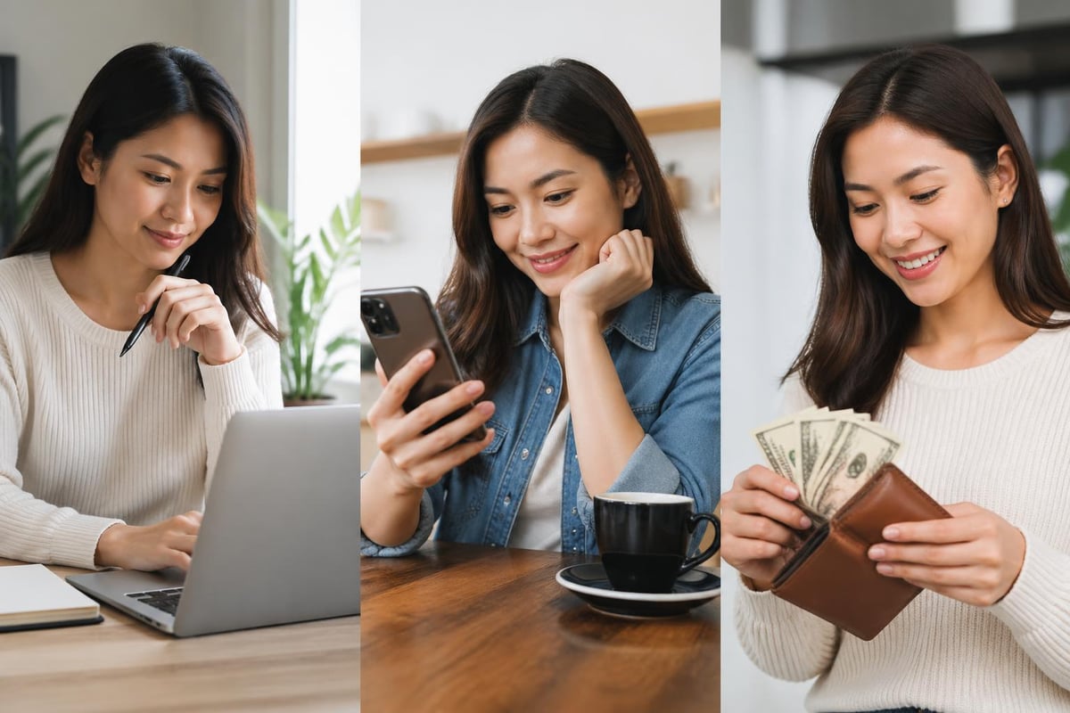Survey app earnings workflow