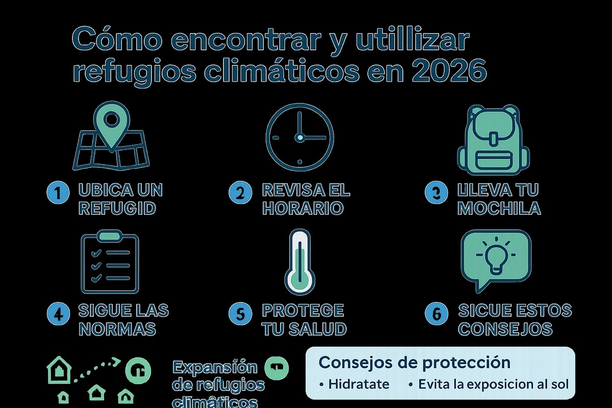 Cómo encontrar y utilizar un refugio climático: pasos prácticos para 2026