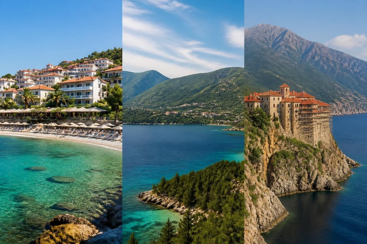 Halkidiki's three peninsulas