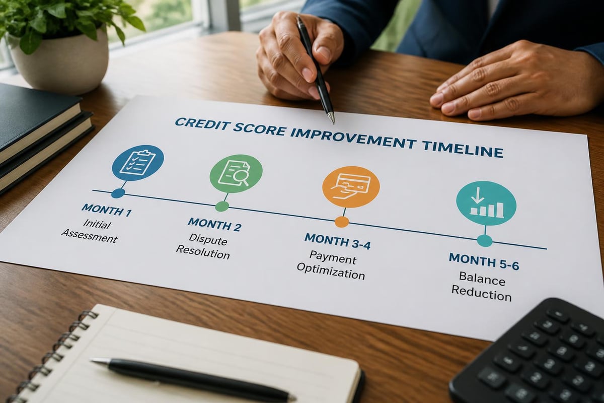Credit score improvement timeline