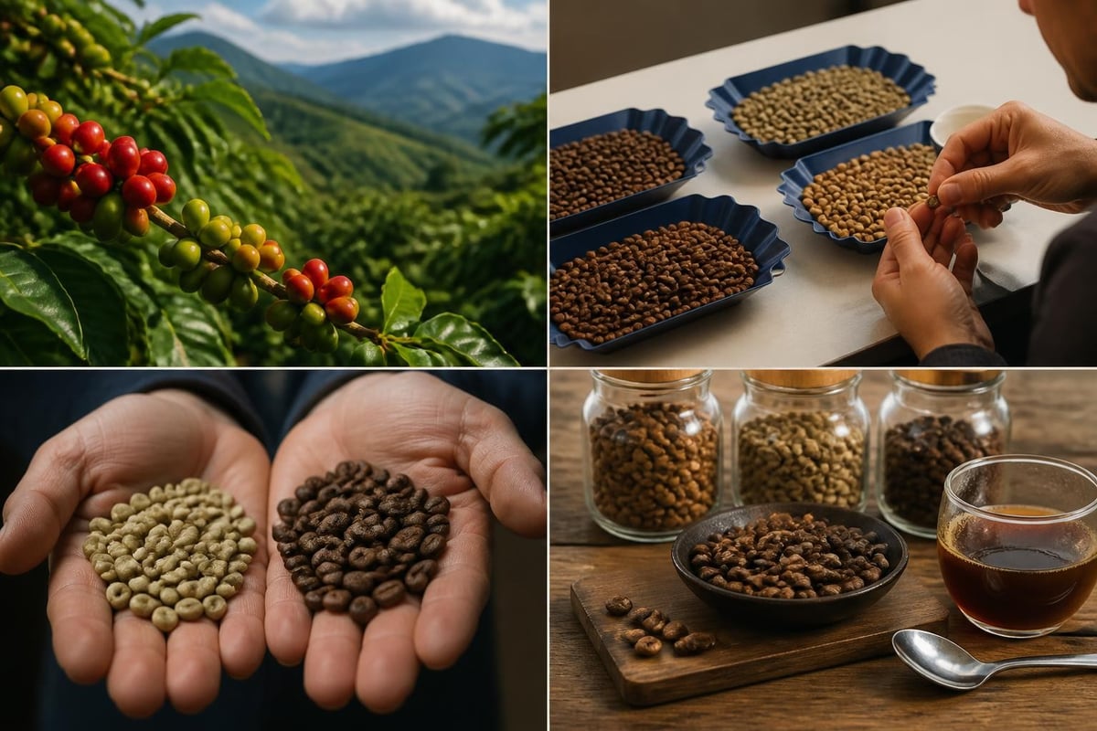Critères qualité café en grains