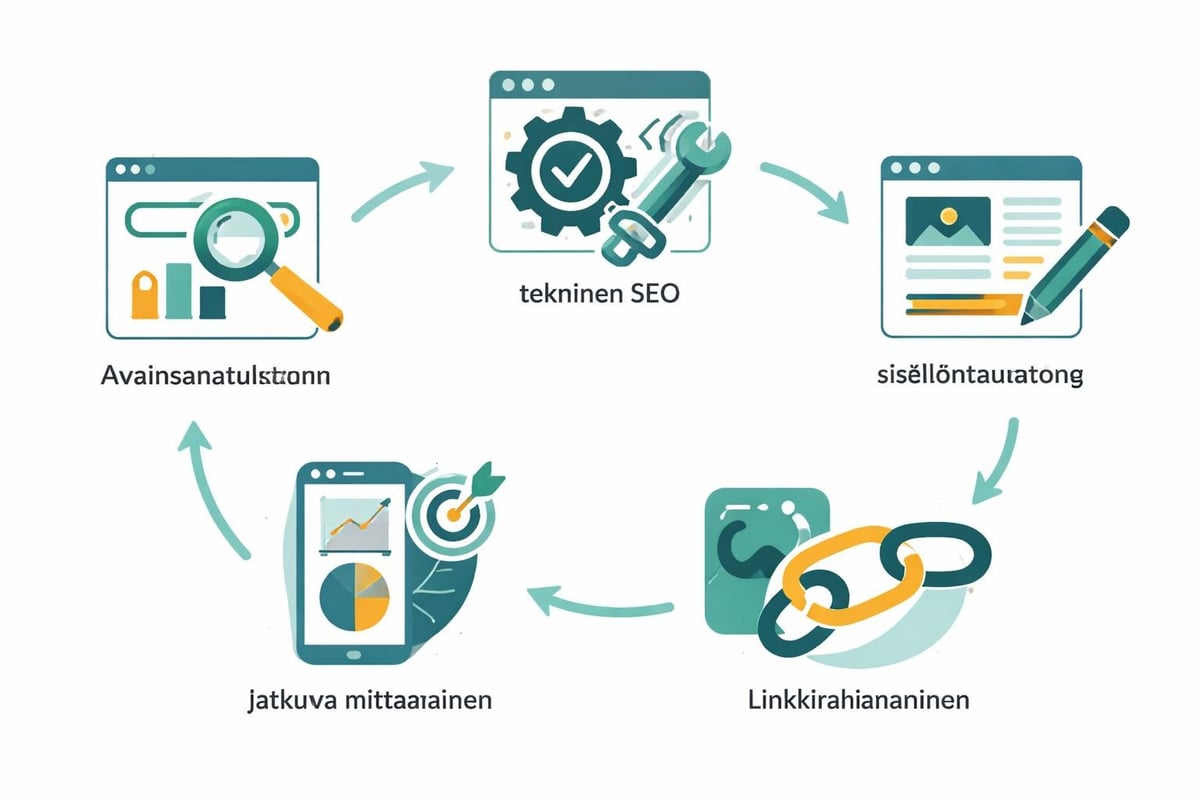 Verkkosivujen SEO-prosessi