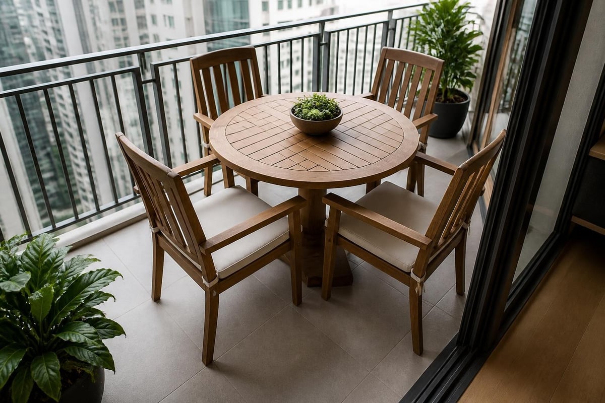 Space planning for 4-person dining