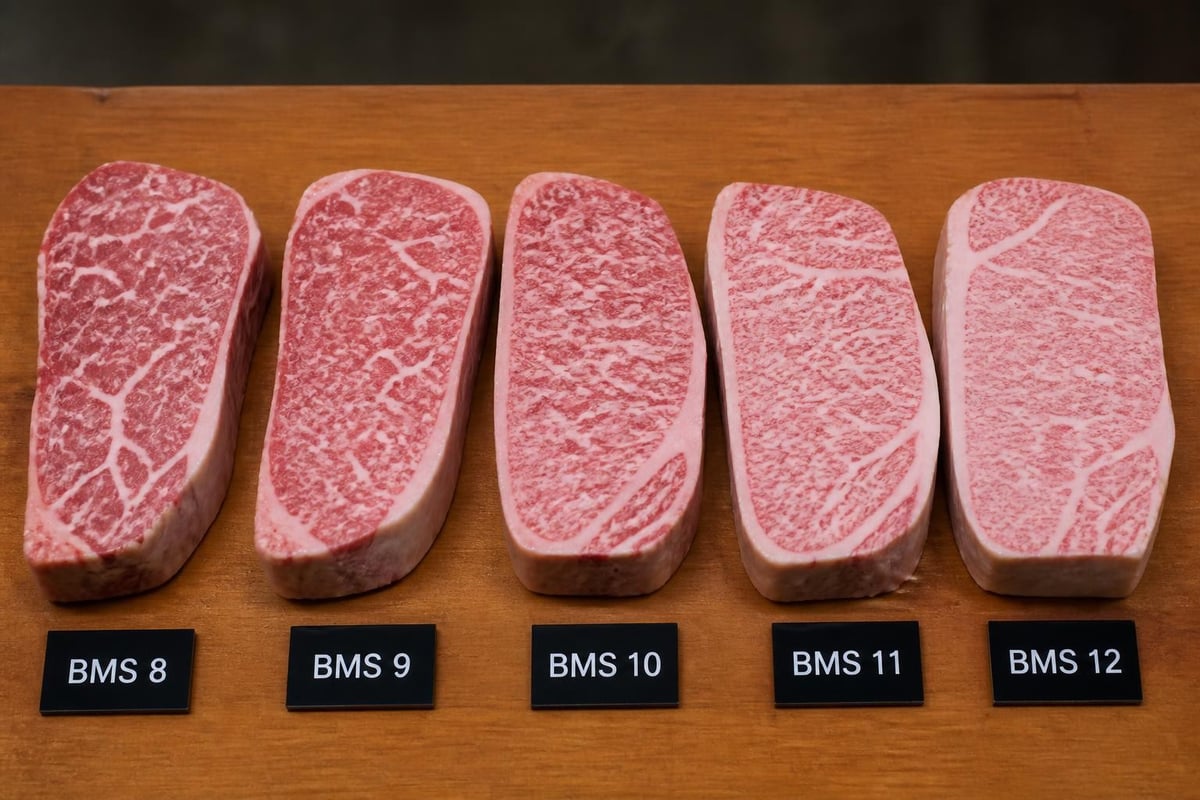 Tokyo wagyu marbling grades