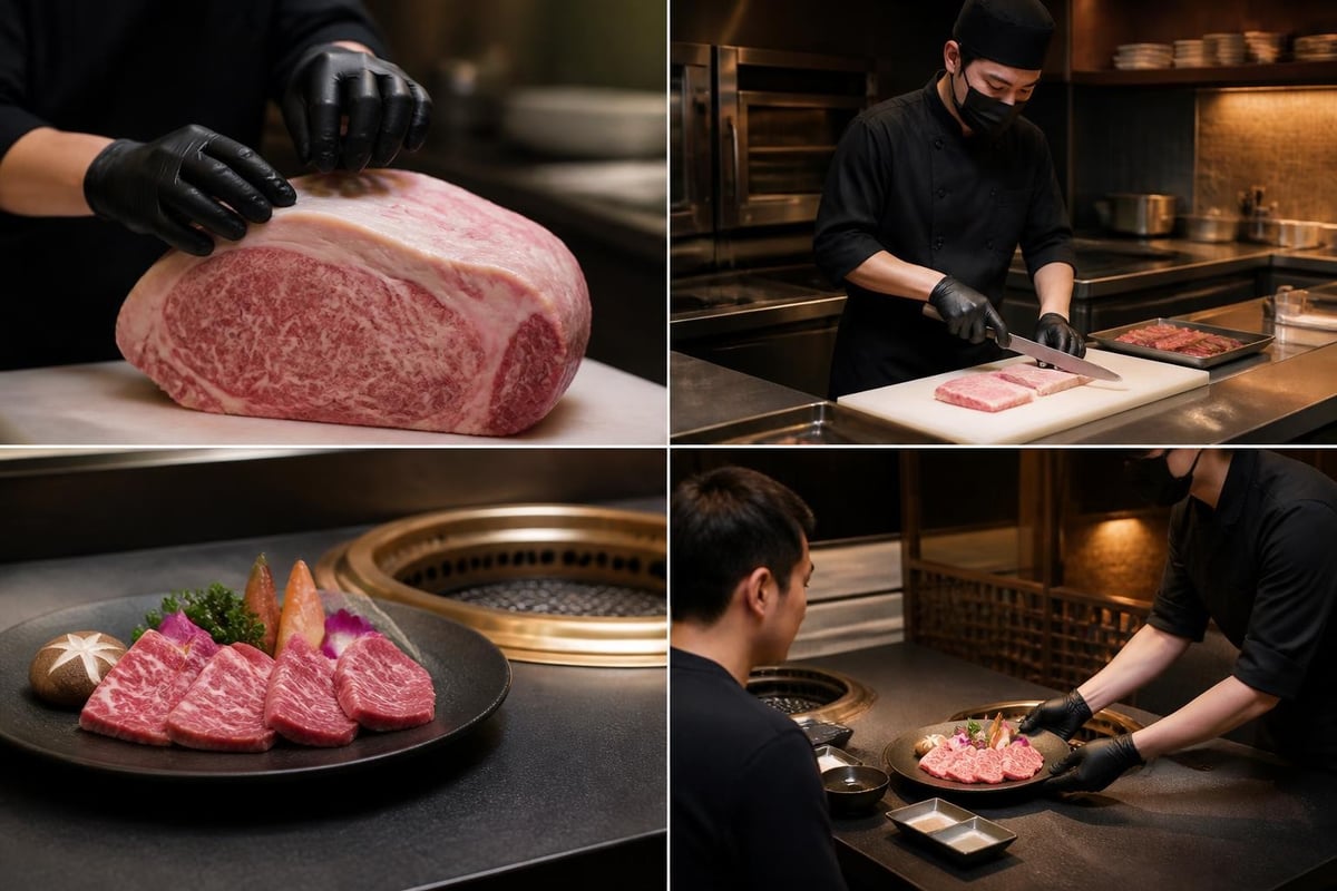 Halal yakiniku preparation