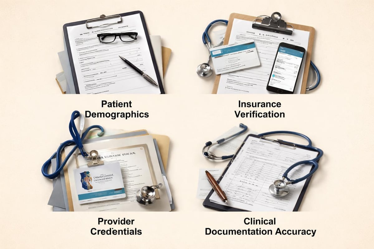 Clean claim submission components