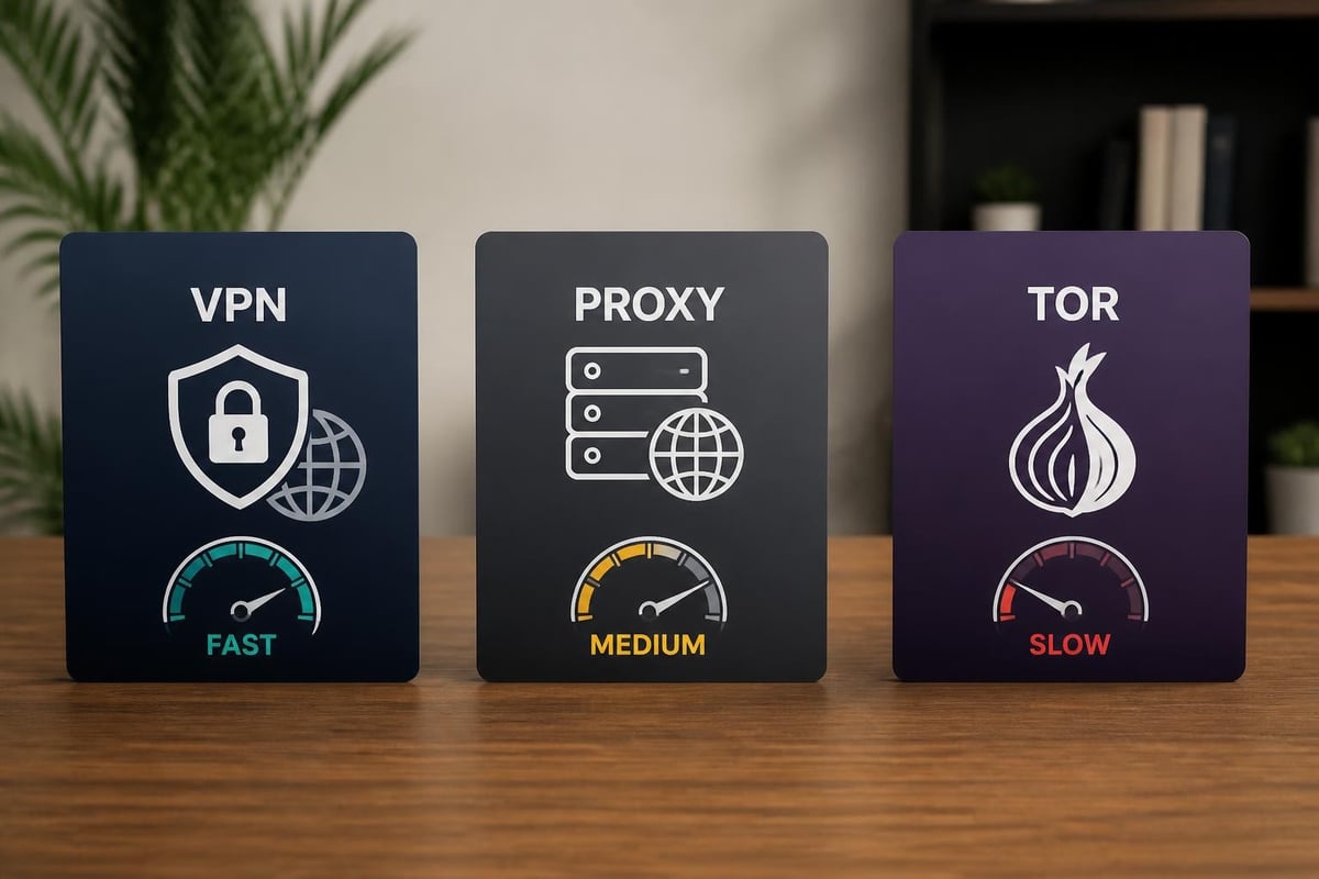 VPN vs proxy vs Tor comparison