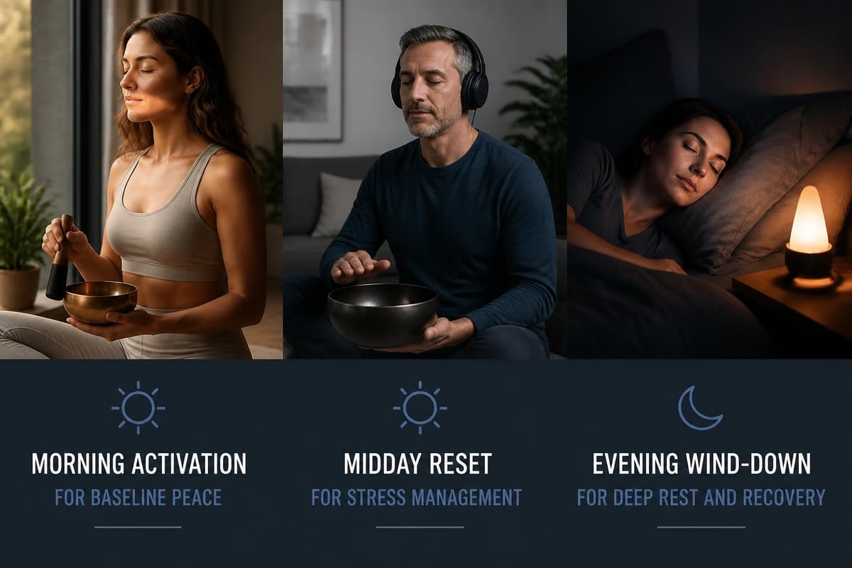 Daily sound therapy routine structure