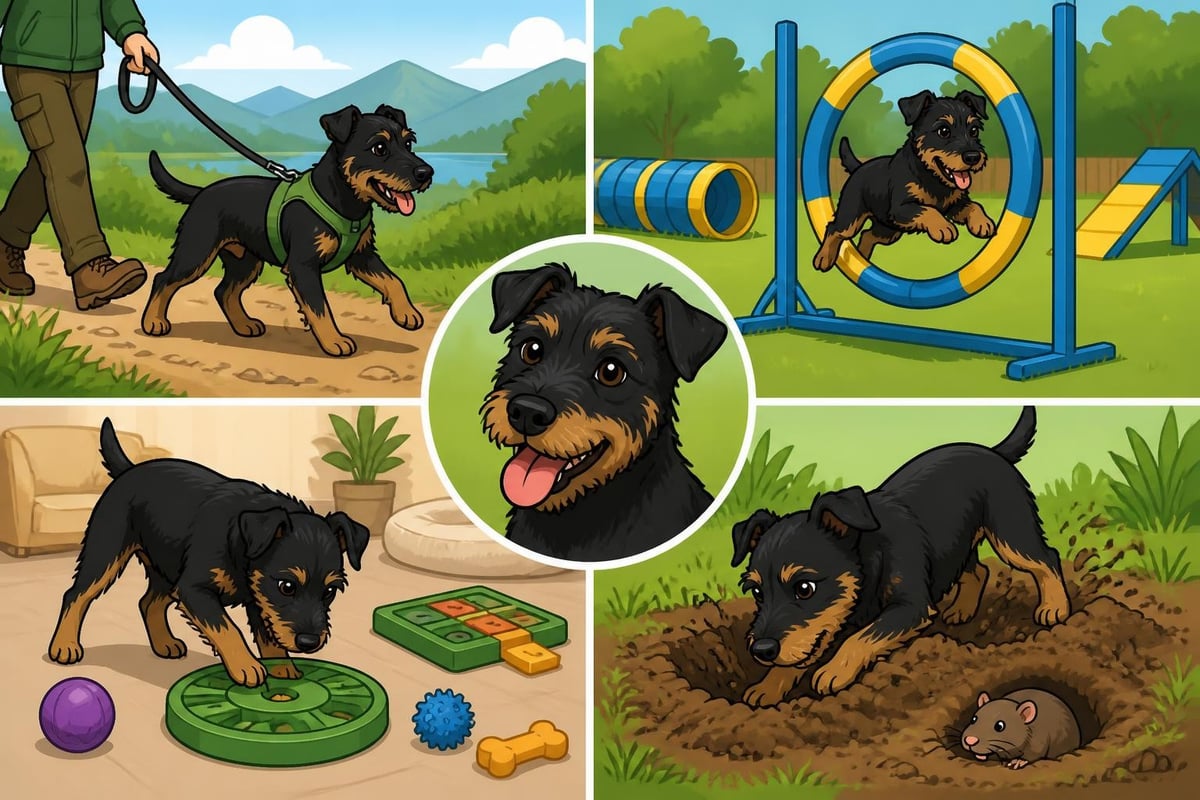 Patterdale terrier activiteiten