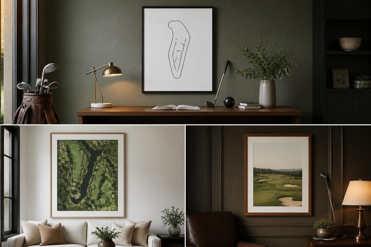 Golf course print styles