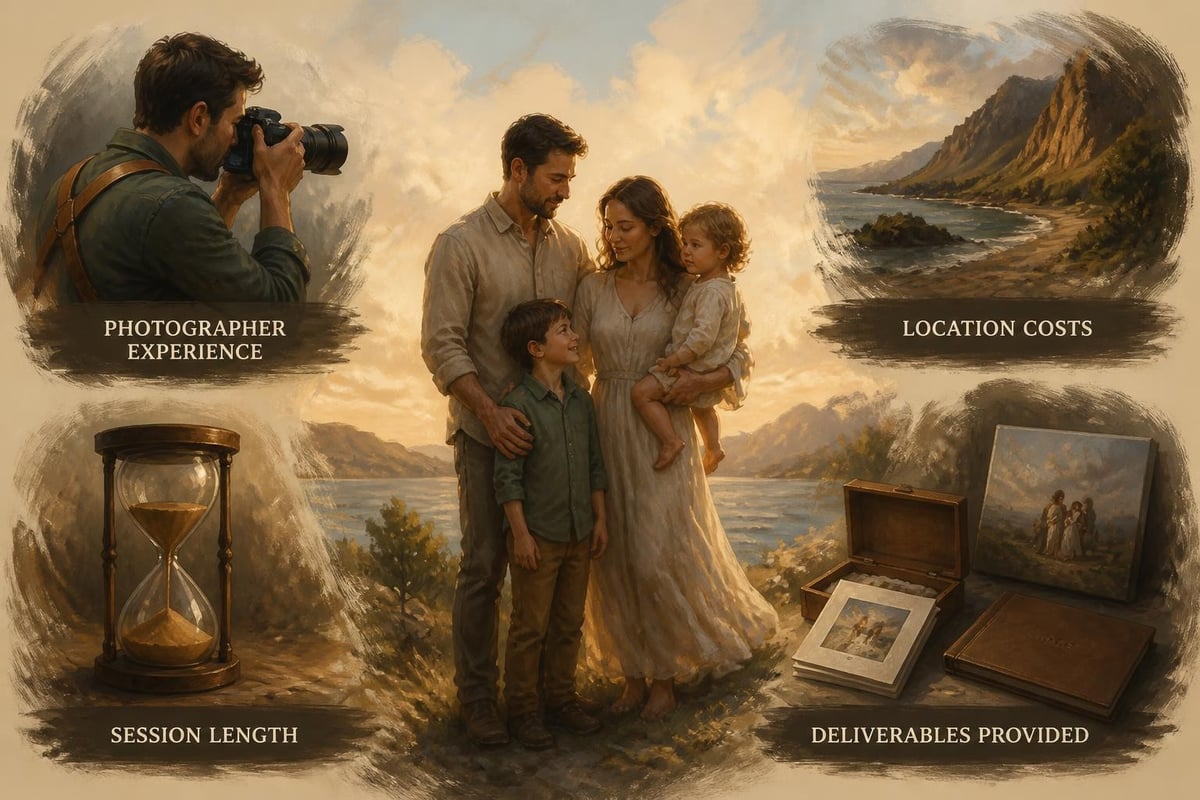 Family photography pricing factors