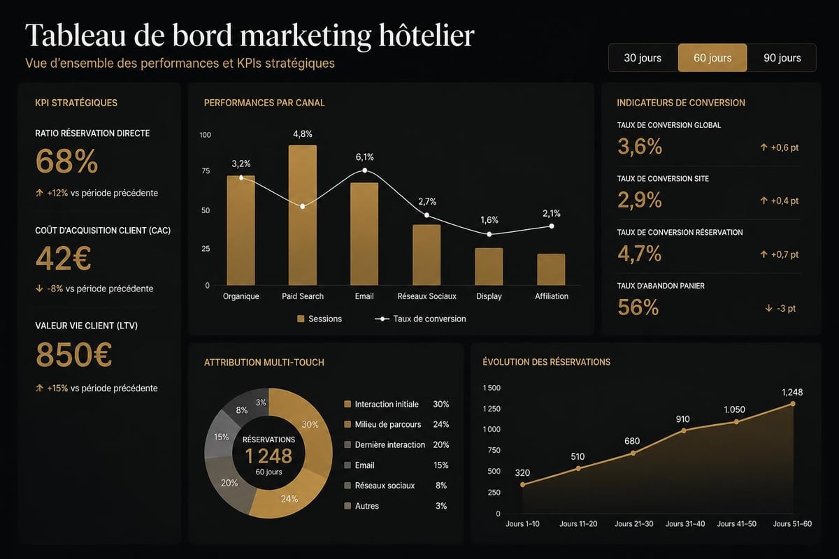 Marketing dashboard structure