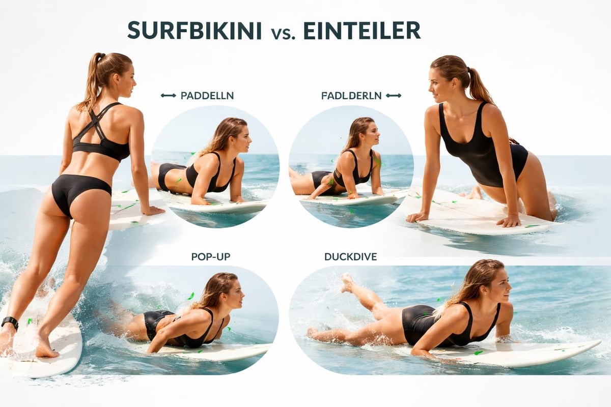 Bikini vs one-piece comparison