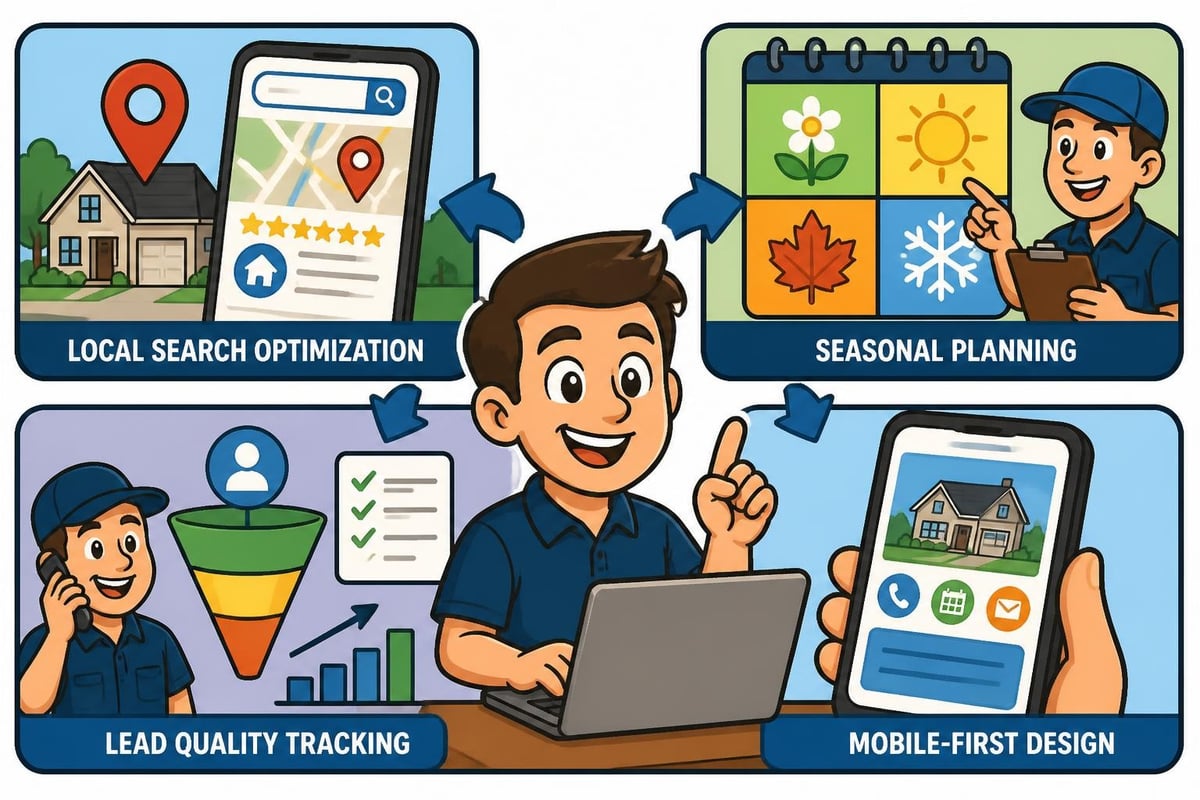 Contractor SEO strategy components