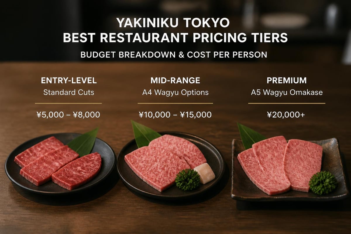 Yakiniku pricing tiers