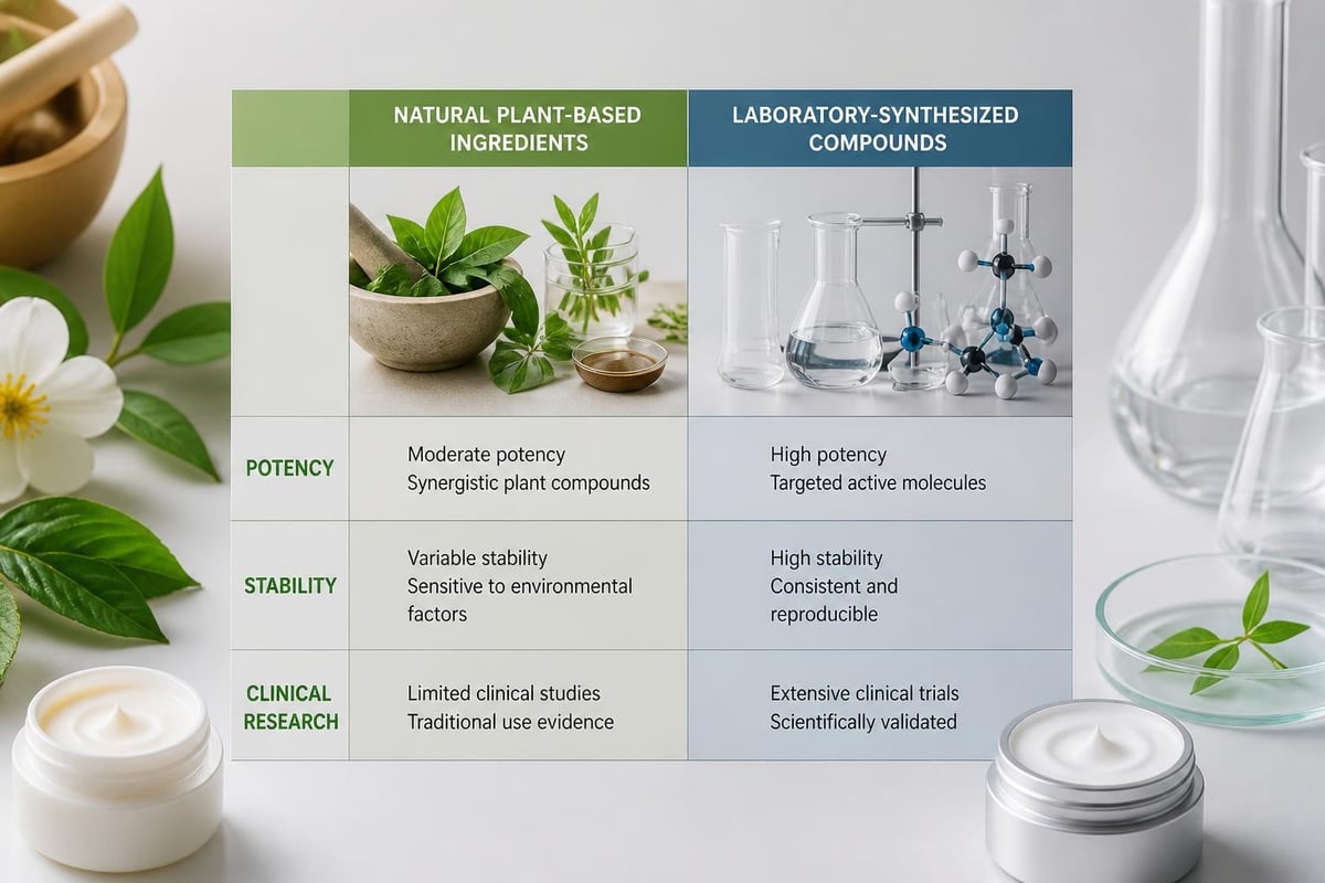Natural vs synthetic comparison