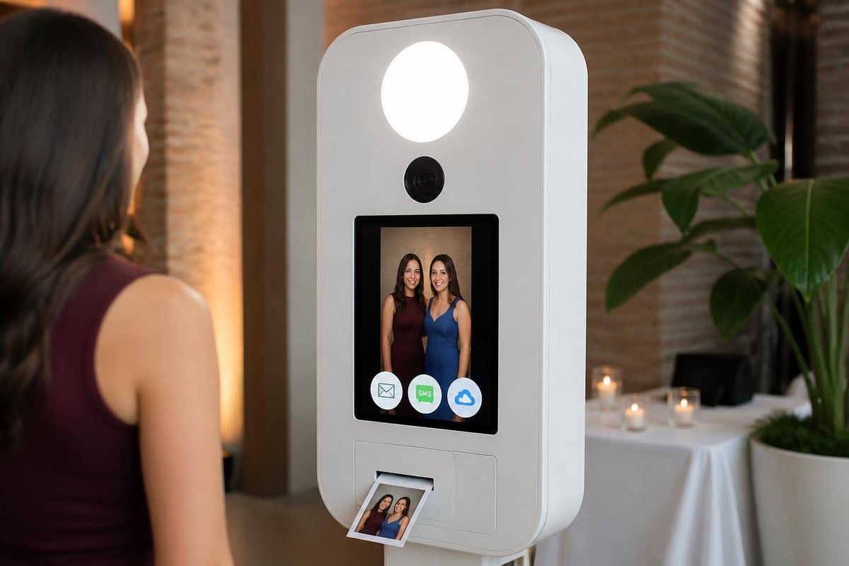 Photo booth machine technical components