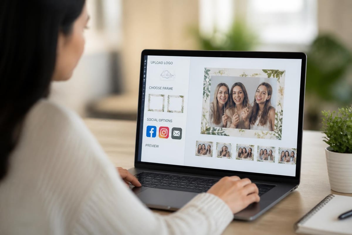 Photo booth customization workflow