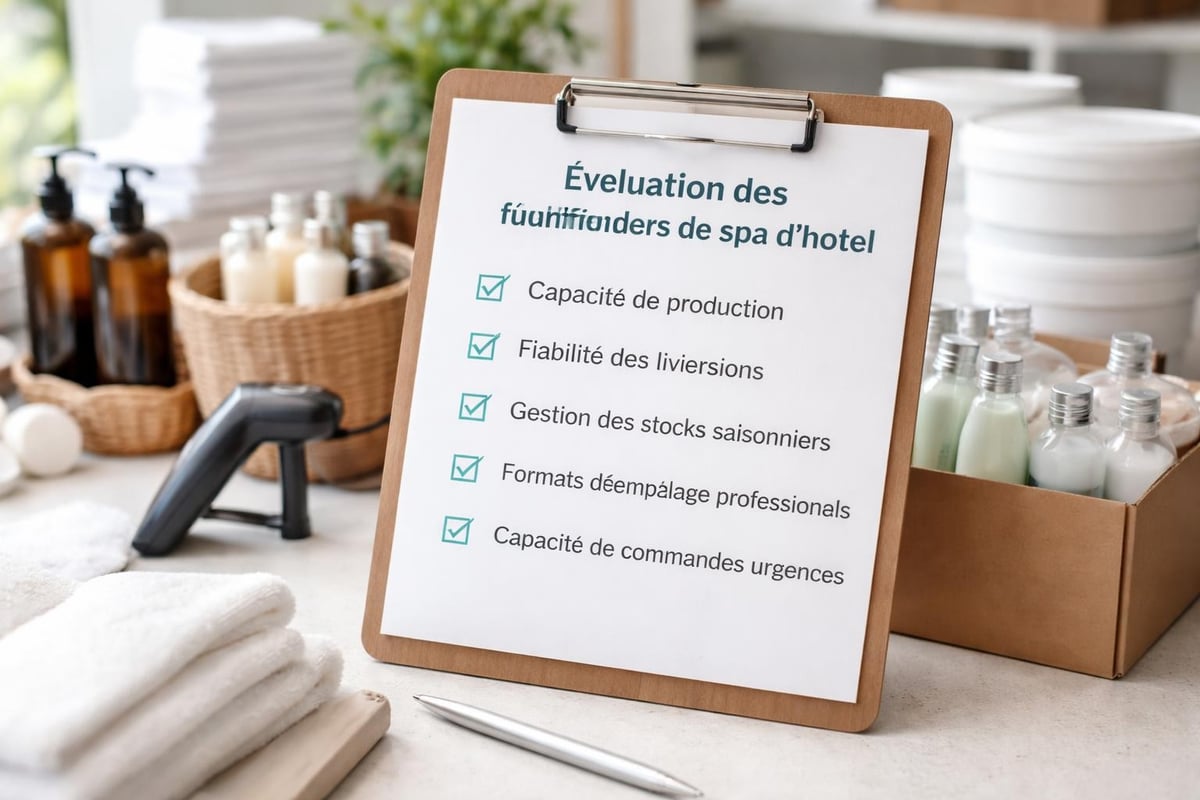 Critères sélection fournisseur spa hôtel