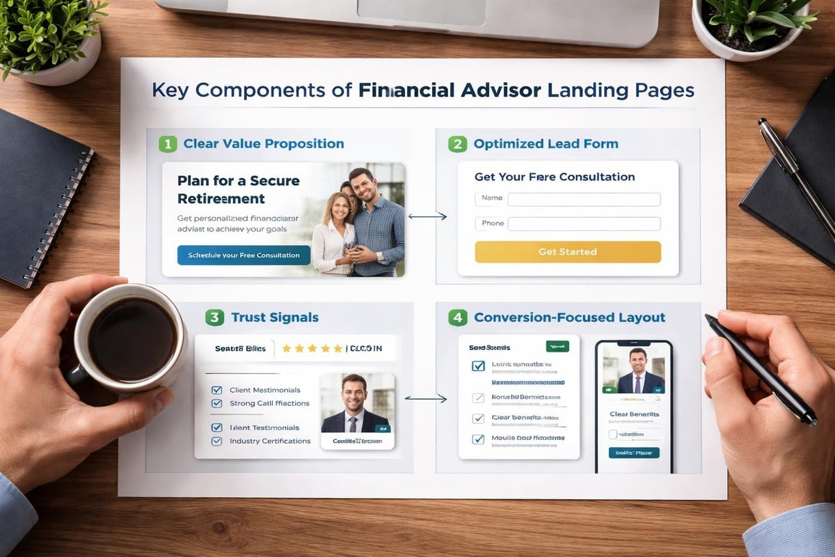 Landing page conversion elements