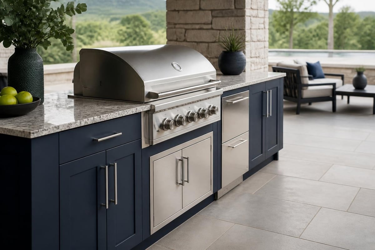 Premium outdoor kitchen materials