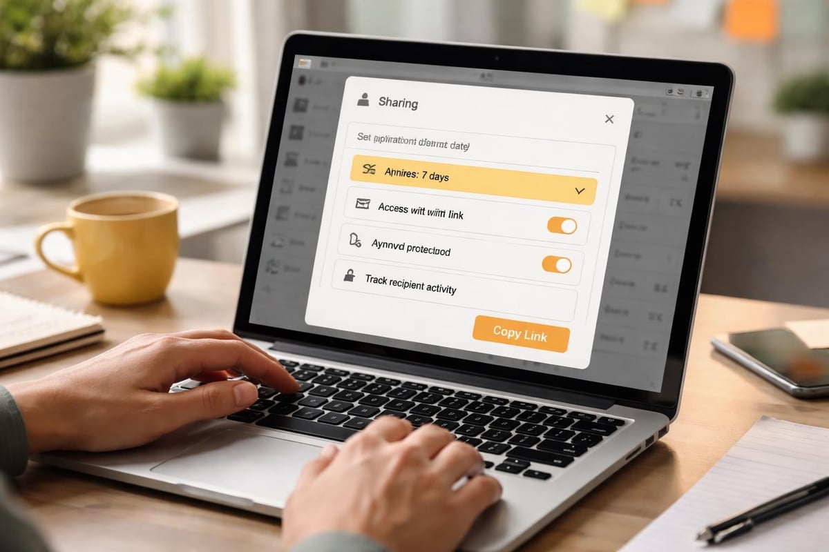 Secure external sharing workflow