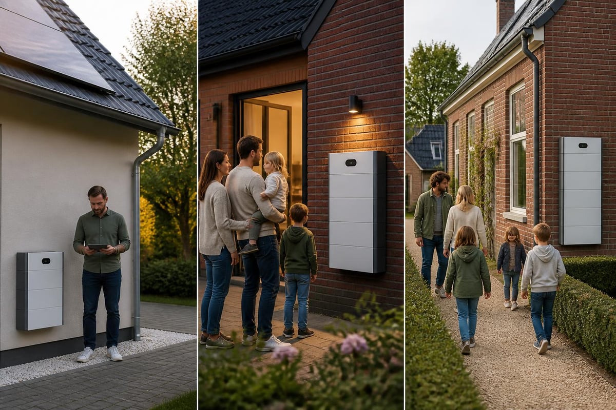 Batterijcapaciteit en huishoudgrootte